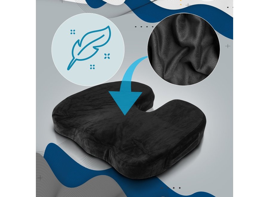 CLP Ergonomic seat cushion black