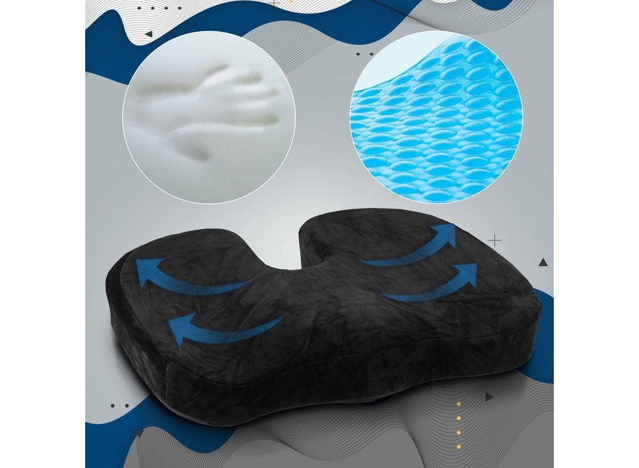 CLP Ergonomic seat cushion black Backjoy relief Back pain review