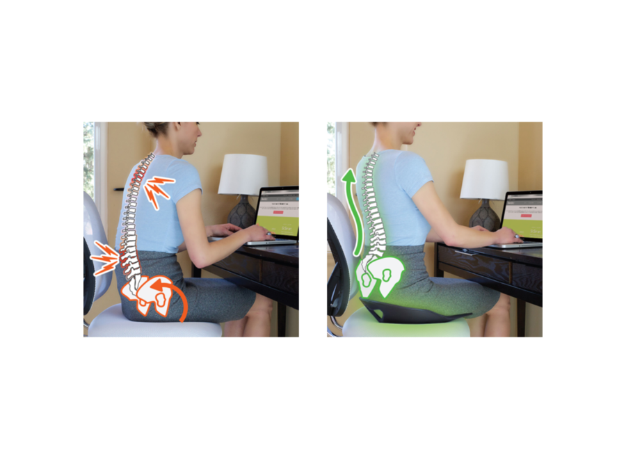 Postura Backjoy Sitsmart più sedile di supporto per la schiena