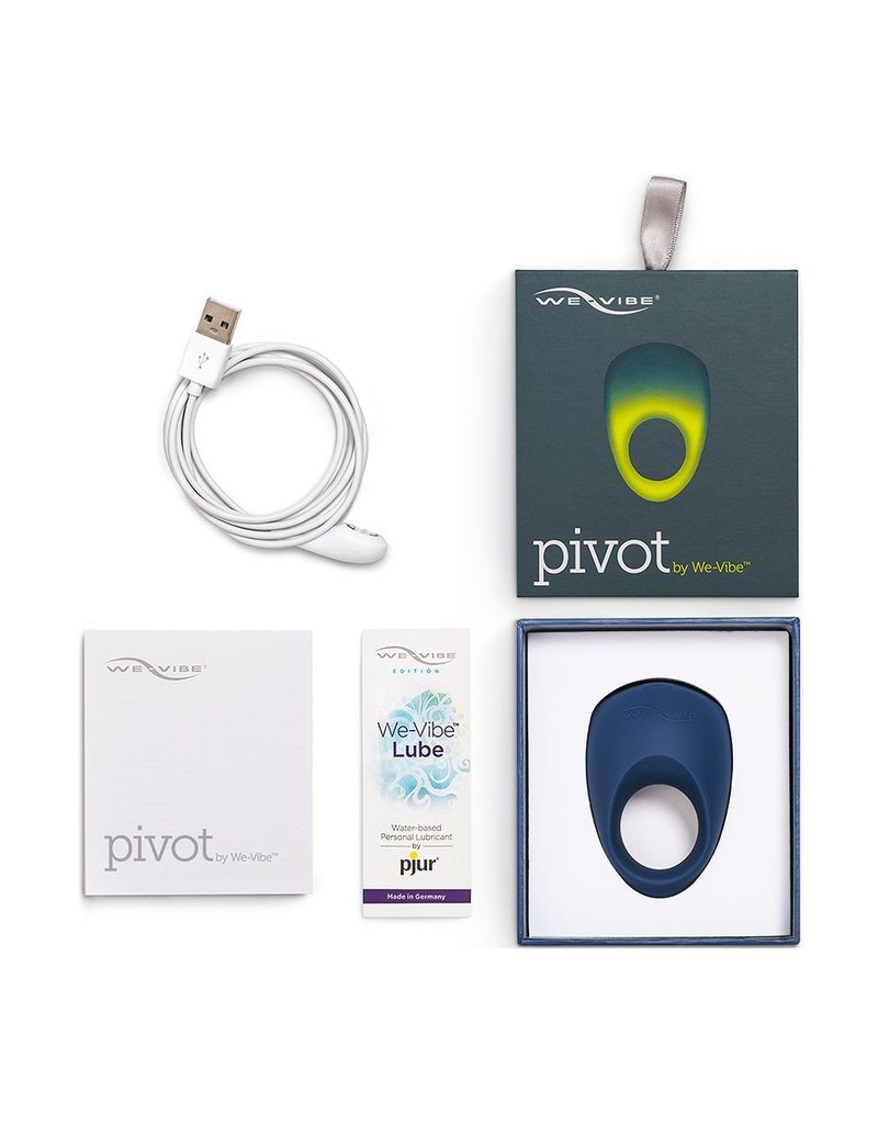 We-Vibe We-Vibe Pivot Vibrerende Cockring Oplaadbaar Blue