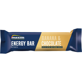 Maxim Sportvoeding Maxim Energy Bar Banana, Chocolate coated