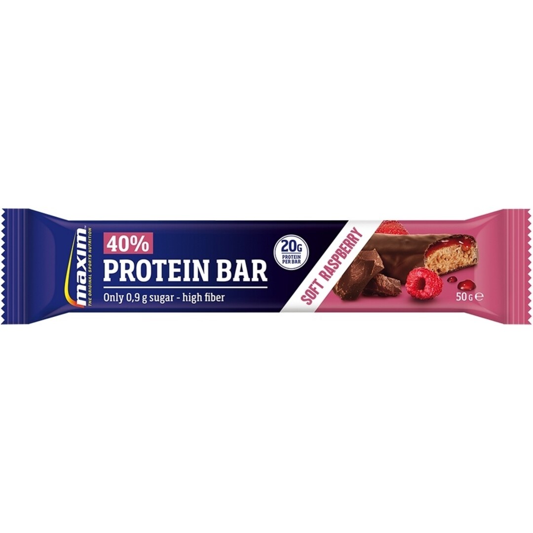 Maxim 40% Protein Bar Soft Raspberry