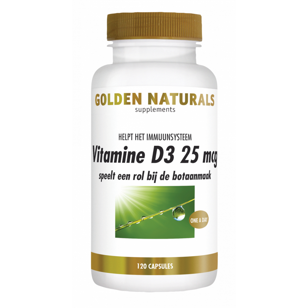 Golden Naturals Vitamine D3 25mcg