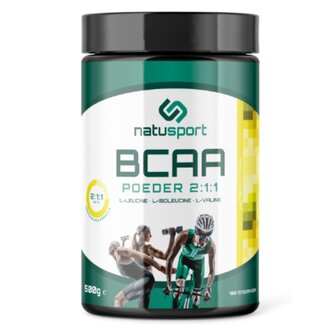 Natusport BCAA Poeder Lemon / Citrus 500 GRAM