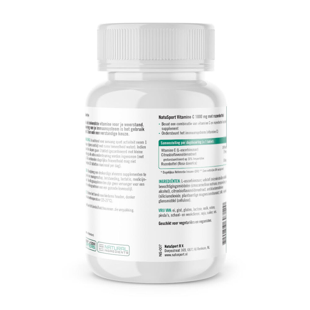 Natusport Vitamine C (1000mg) & Rozenbottel (180 capsules)