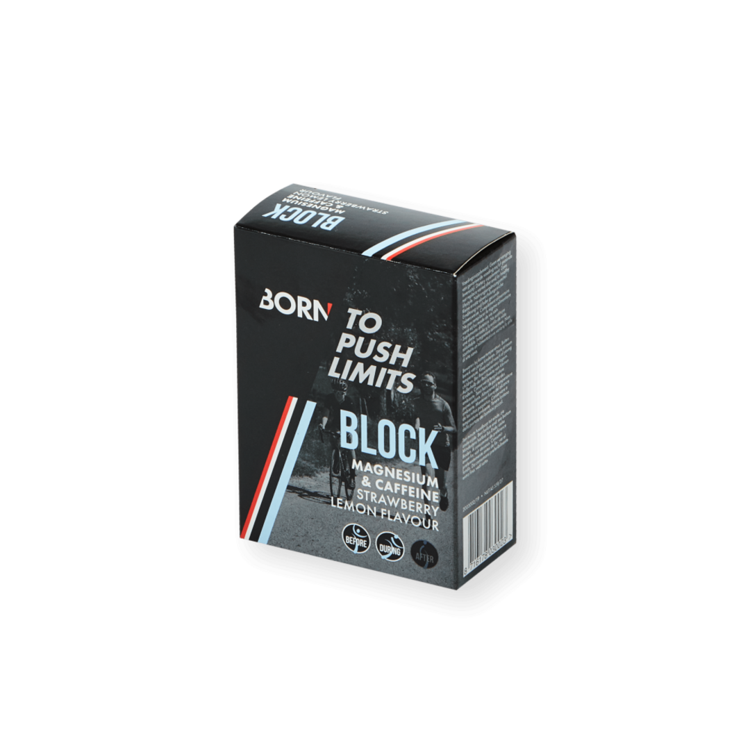 Born Sportvoeding Born Block magnesium en cafeïne tabl.