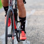 Snelle Sokken Fietssokken - Rocket print - Zwart
