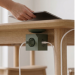 Alemjn - Design Cube 6 in 1 Stekkerdoos met Magnetische Voet - Groen