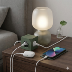 Alemjn - Design Cube 6 in 1 Stekkerdoos met Magnetische Voet - Groen
