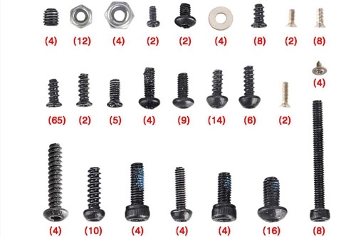 Walkera Walkera Furious 320(G)-Z06 screw set afbeelding
