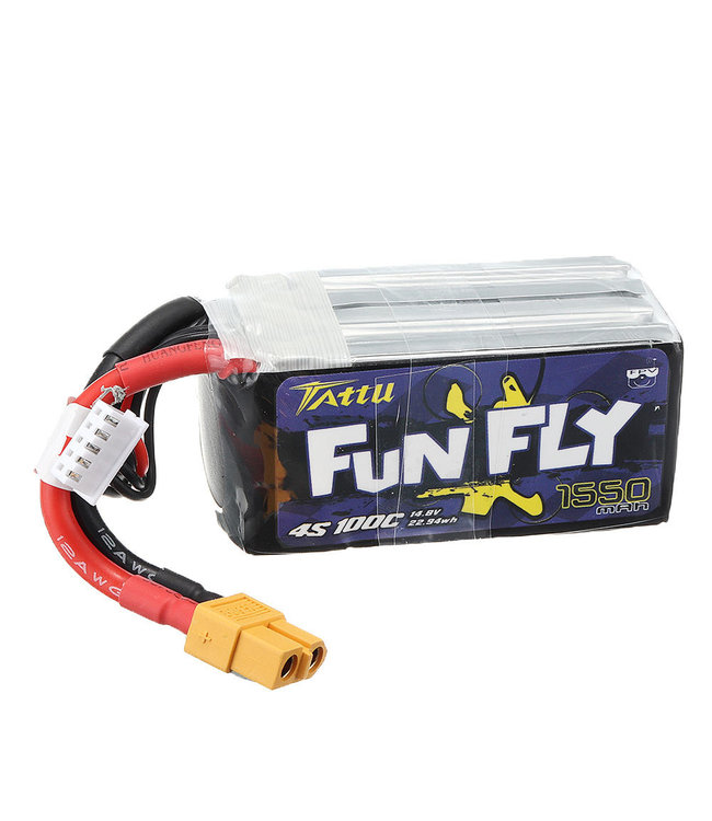 Tattu TATTU Funfly lipo accu 14.8V 1550mAh 100C 4S