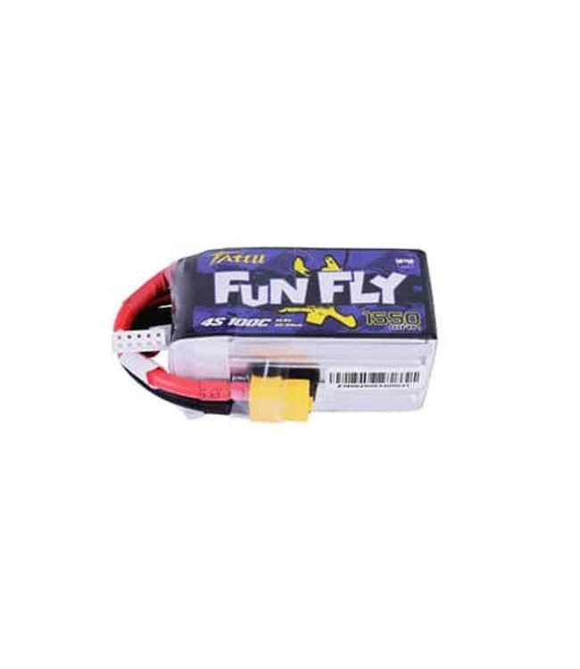 TATTU Funfly 14.8V 1550mAh 100C 4S XT60 lipo accu