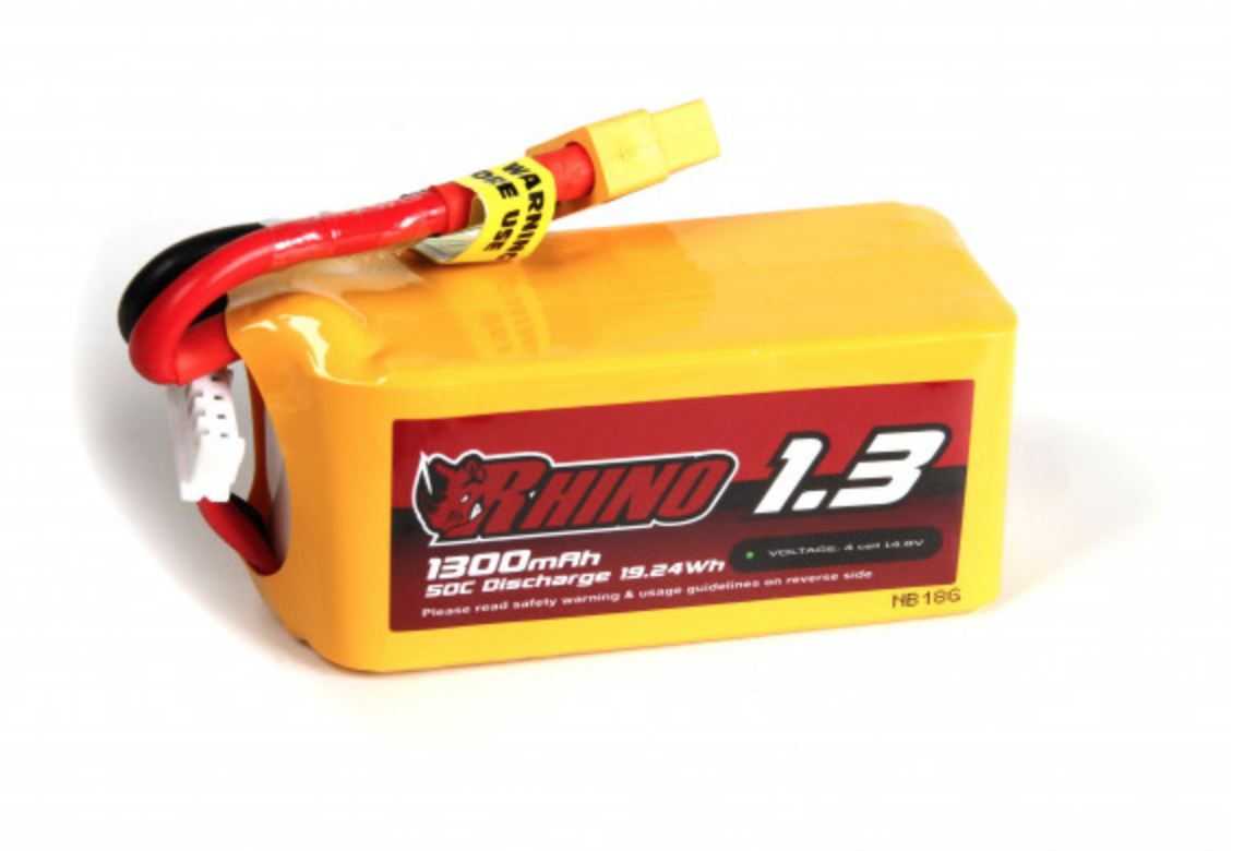 Rhino Li-Po Battery 14.8V 1300mAh 50c afbeelding