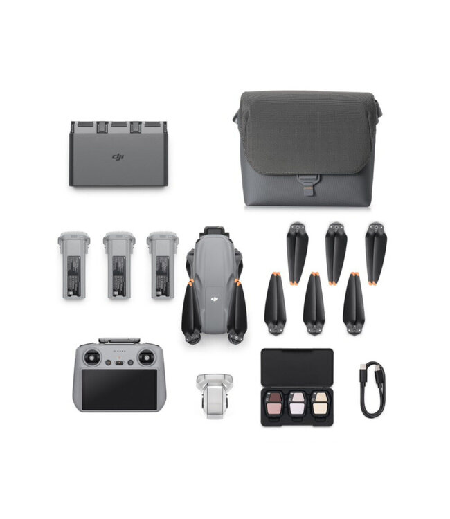 DJI Air 3S Fly More Combo - including DJI (RC2) RM331 Smart Controller met gratis digitale drone cursus