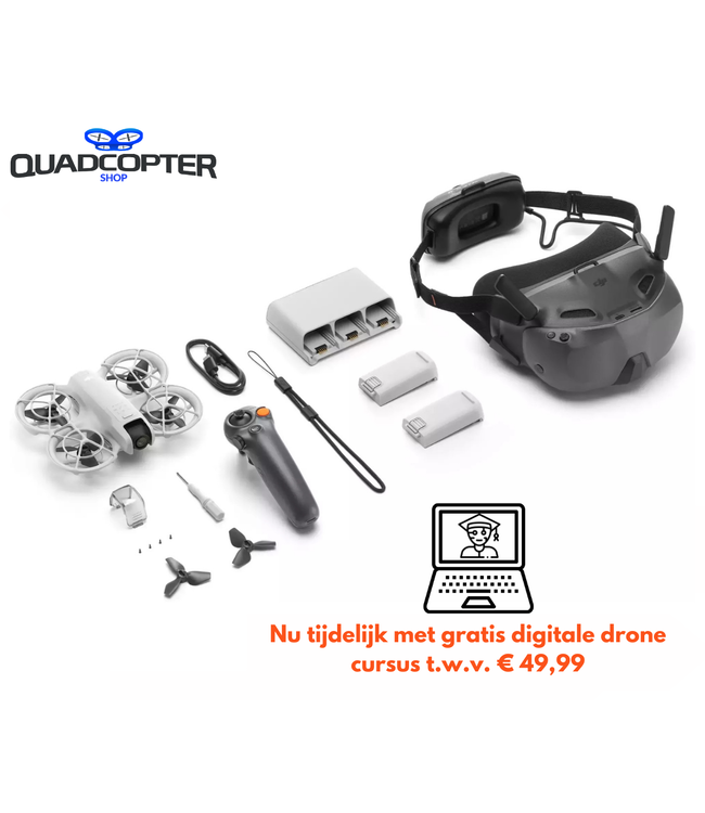 DJI NEO Motion Fly More Combo incl. DJI Goggles N3 en DJI RC Motion 3 - Nu tijdelijk met gratis digitale drone cursus