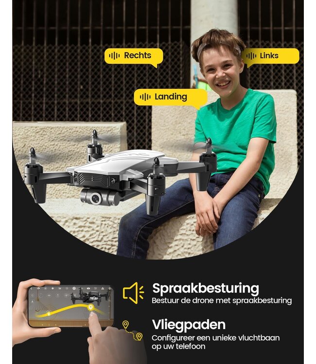 DeeRC D20 Mini hd camera drone - altitude hold - + gratis extra accu