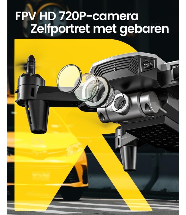 DeeRC D20 Mini camera drone - tap fly - altitude hold - hd camera - C0 label drone - met gratis extras 2e accu