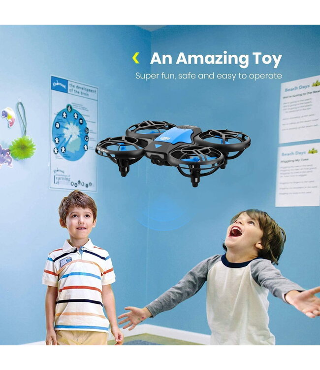 4DRC V8 blue compacte mini drone met camera fly more kit