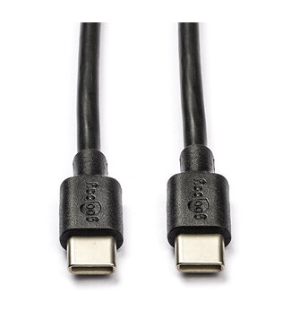 USB C naar USB C kabel | 0.5 meter | USB 2.0 (Zwart)