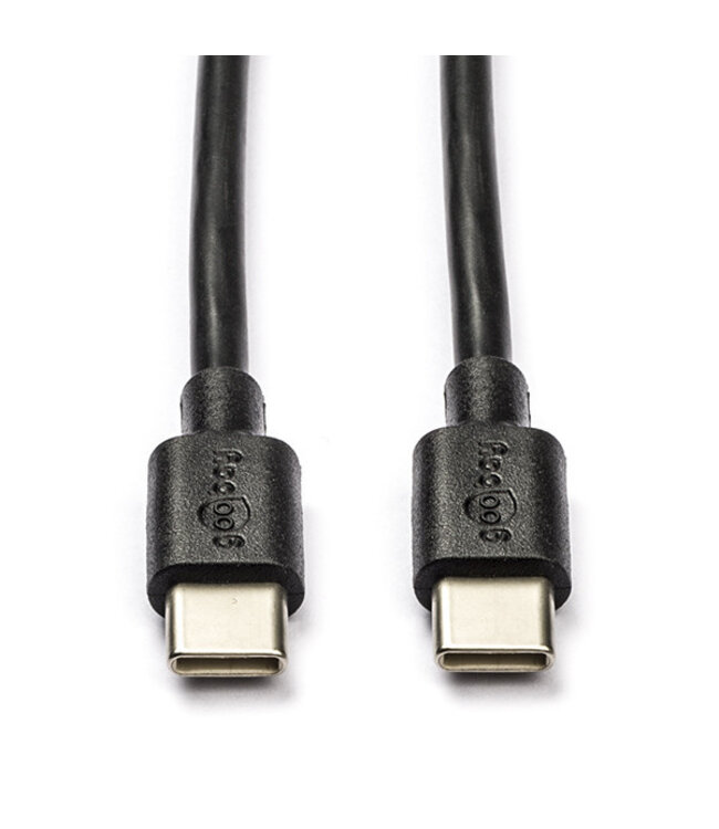 USB C naar USB C kabel | 0.5 meter | USB 2.0 (Zwart)