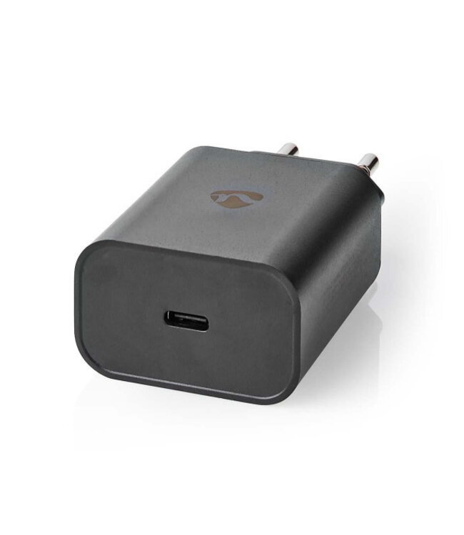 USB C snel oplader  | Nedis | 1 poort (USB C, 32W, Power Delivery, Quick Charge, Zwart)