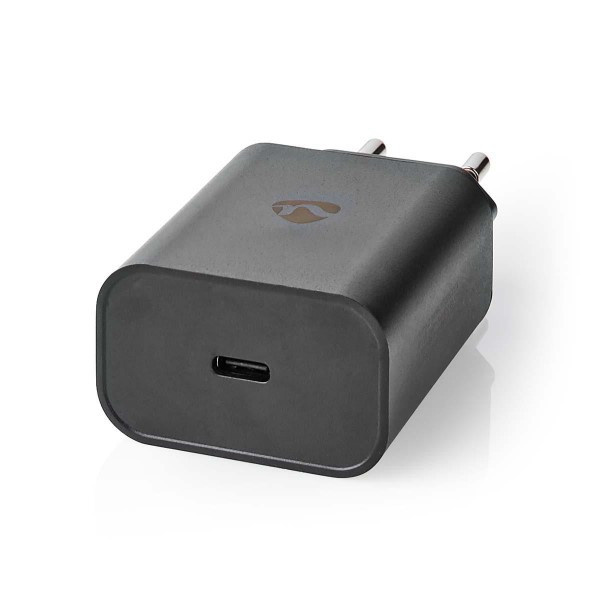 USB C snel oplader  | Nedis | 1 poort (USB C, 32W, Power Delivery, Quick Charge, Zwart)