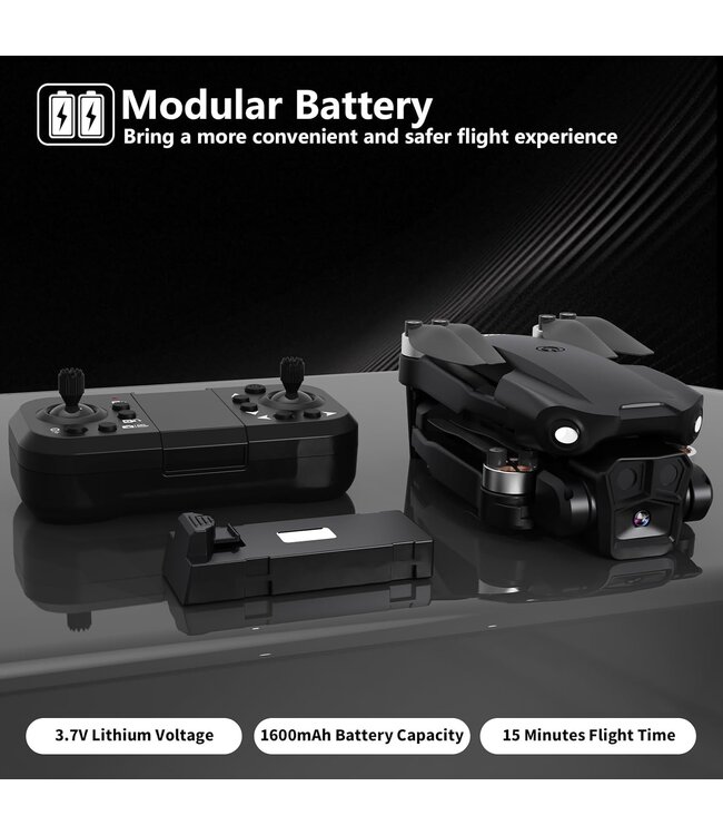 Toladrone TD12 Pro – compacte en krachtige drone met 1080P tilt HD-camera + digitale drone cursus