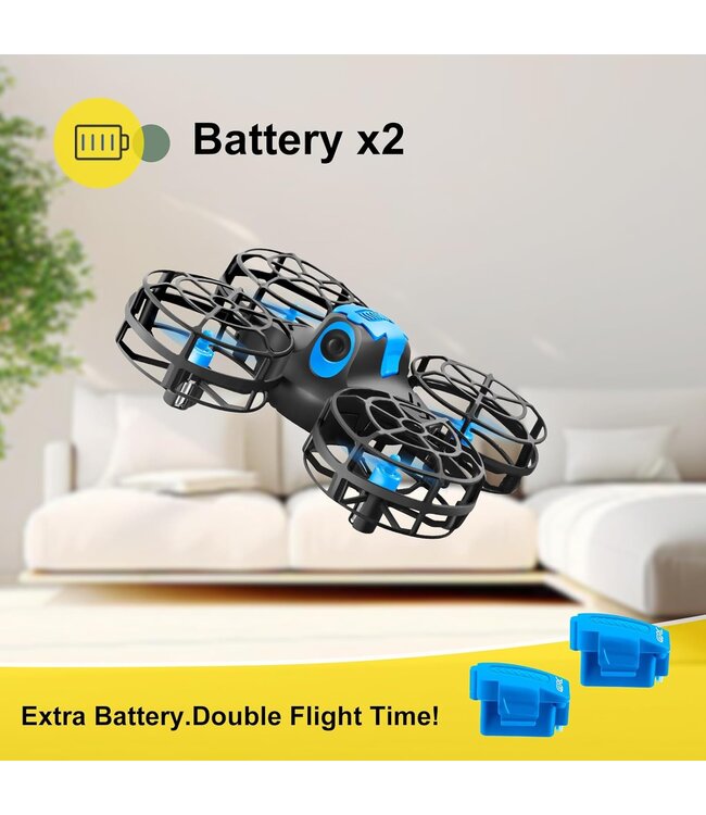 4DRC V18 mini drone met propeller kooi