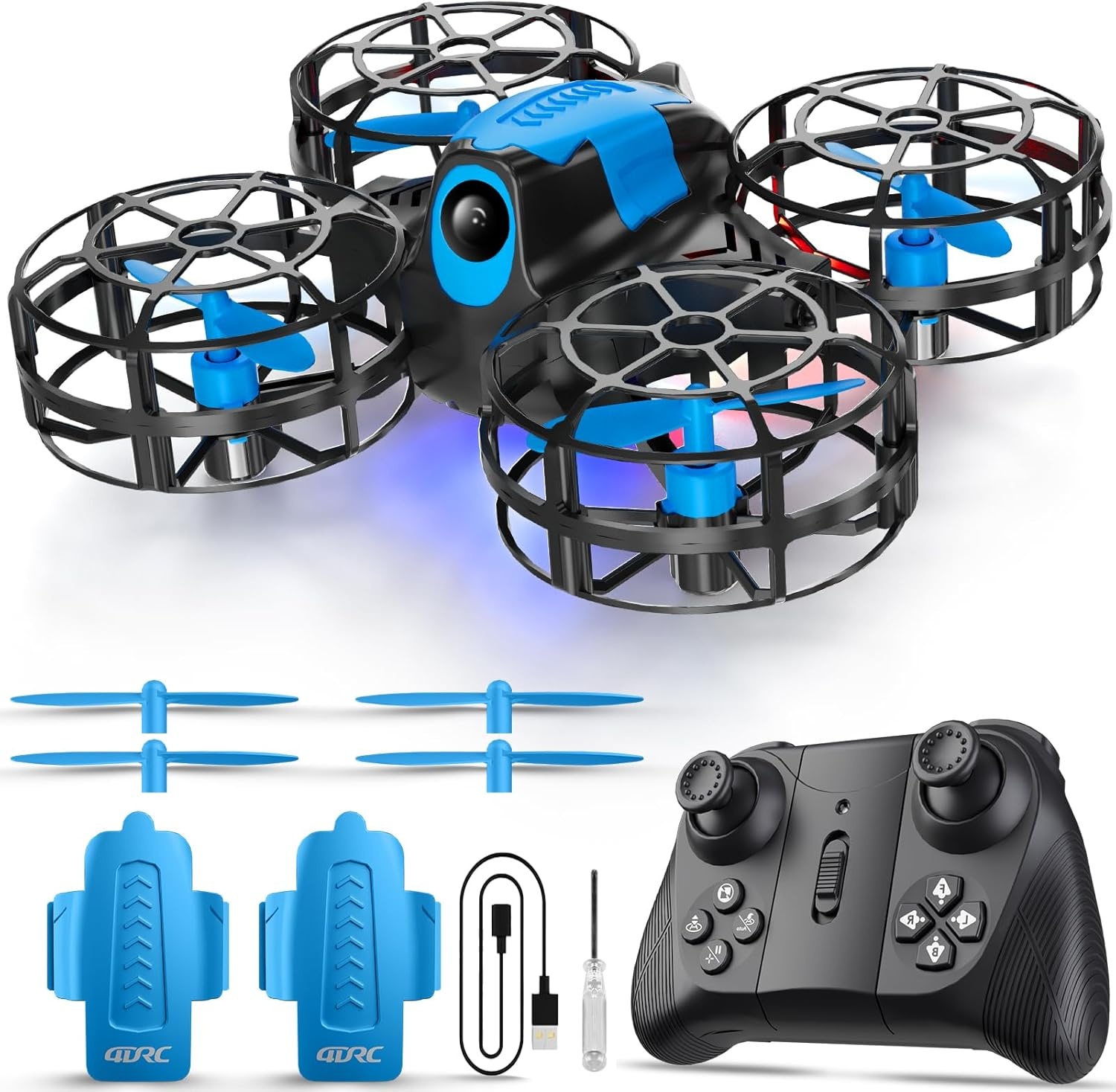 4DRC 4DRC V18 mini drone met propeller kooi