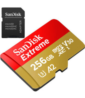 Sandisk Sandisk EXTREME micro sd 256 gb kaart High Performance