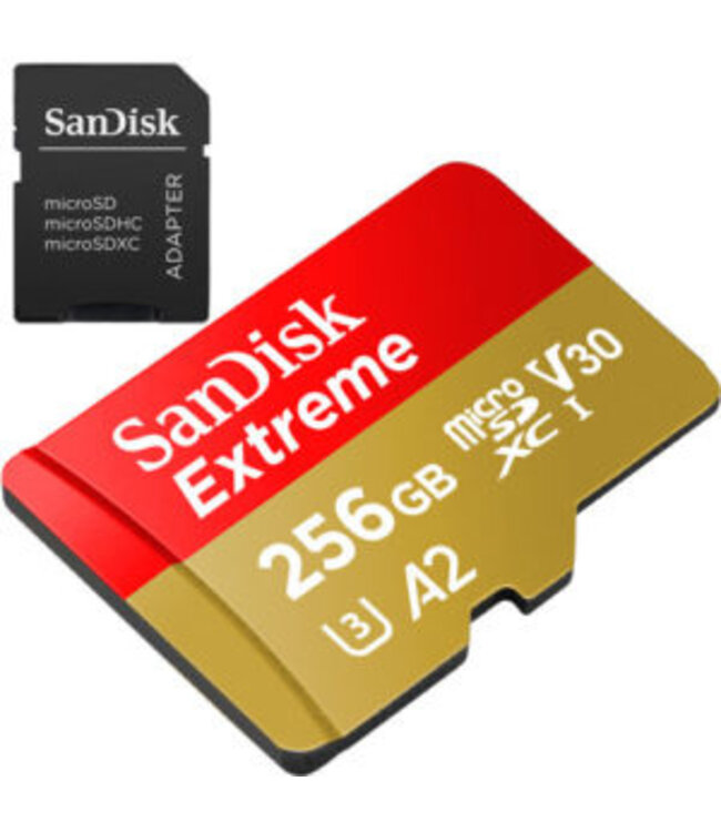 Sandisk Sandisk EXTREME micro sd 256 gb kaart High Performance
