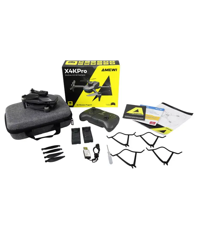 Amewi AMXFlight X4KPro Drone nu met 2 accu's