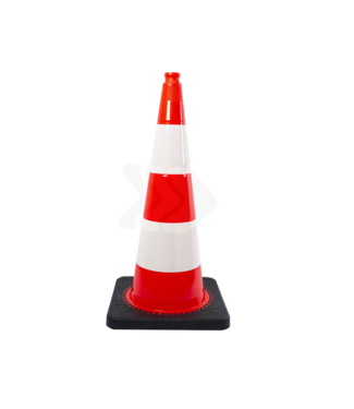 Afzetkegel 750mm met grijpnok - oranje/wit reflecterend 4.2kg