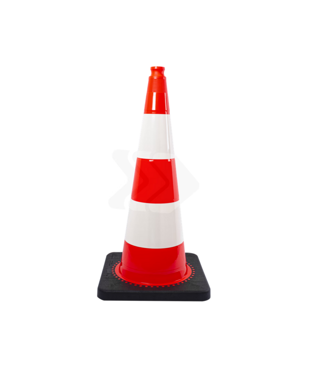 Afzetkegel 750mm met grijpnok - oranje/wit reflecterend 4.2kg