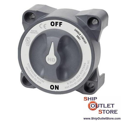 Blue Sea Battery switch 600A On-Off HD-Series 3001