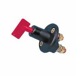 Battery switch On/Off with 1 key 12-24VDC