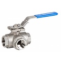 Ball valve 3-way stainless steel 1 1/2" Genebre