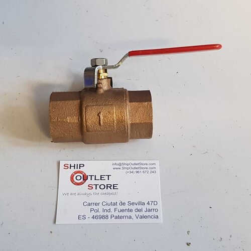 Ball valve bronze 1"