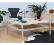 Vierkante salontafel essenhout 