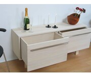 Wit essenhouten TV dressoir / sideboard 