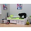 Floro bed wit tienerbed met opbergladen