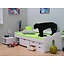 Floro bed wit tienerbed met opbergladen