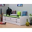 Tienerbed bedbank Ulli met laden wit