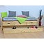 Juniorbed eenpersoonsbed Marinella grenen bed met laden