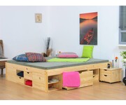 Tweepersoonsbed grenen zeer compleet! 180 x 200 