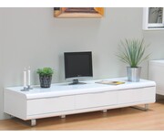 TV dressoir wit design hoogglans 180 cm met 3 laden 