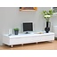 TV dressoir wit design hoogglans 180 cm met 3 laden