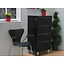 Milan 4 ladenkast commode zwart hoogglans