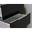 Milan 4 ladenkast commode zwart hoogglans