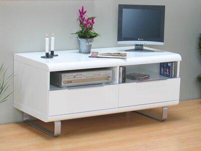 Milan TV meubel wit hoogglans met laden